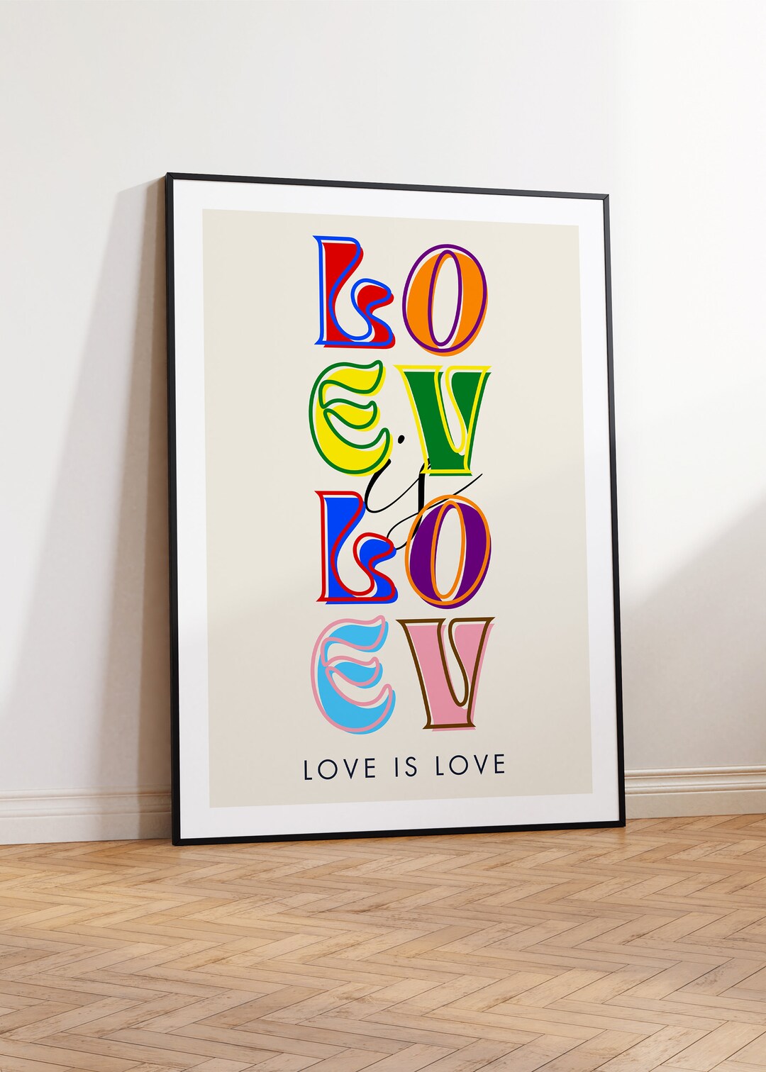 Love is Love Poster, Classroom Poster, Inspiring Quotes, Motivational Poster, Diversity Poster