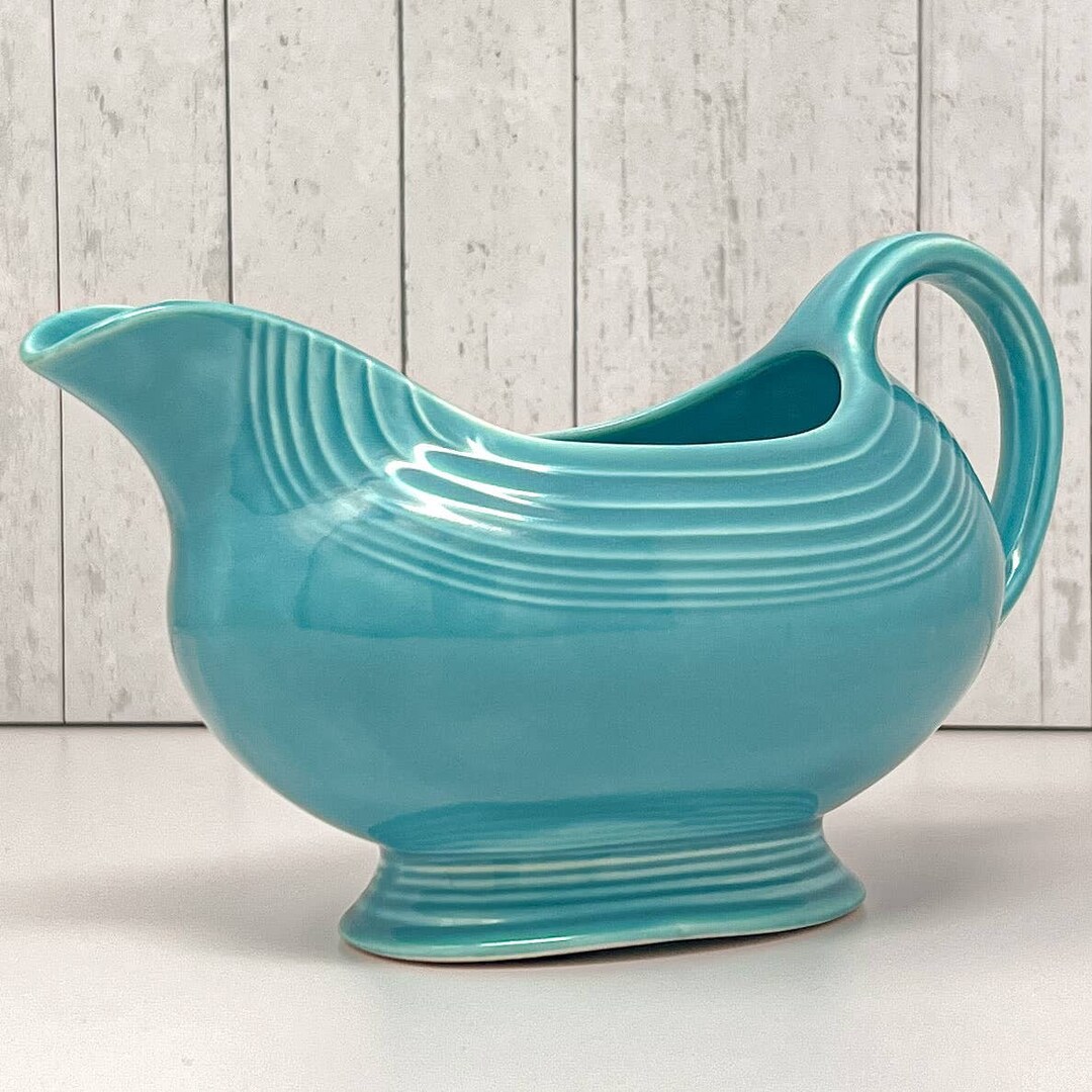 Vintage Fiesta Turquoise Sauce Boat Old Fiestaware Gravy Boat for Collectors Etsy