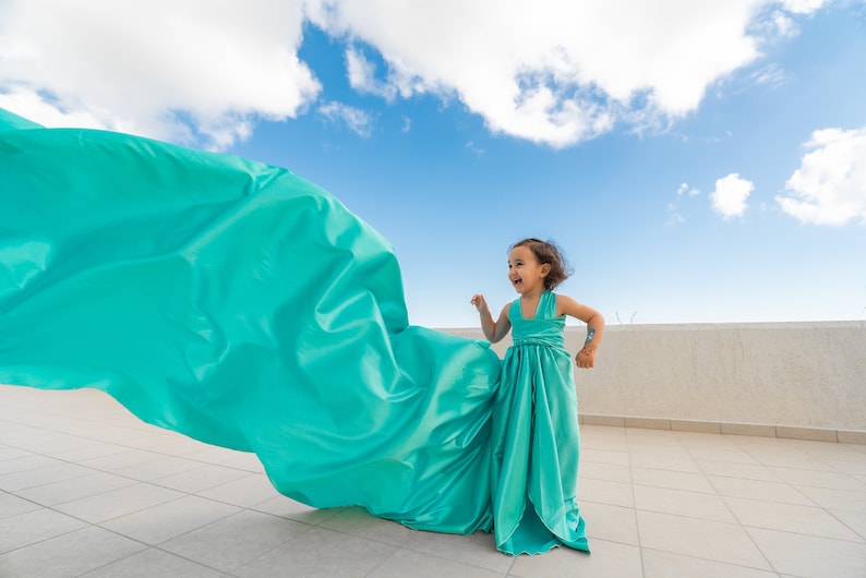 Flying Dress For Mom And Daughter, Flying Dress For Kids, Photography Dress, Photoshoot Dress, Wedding Dress, Flying Dress KIDS US women's letter