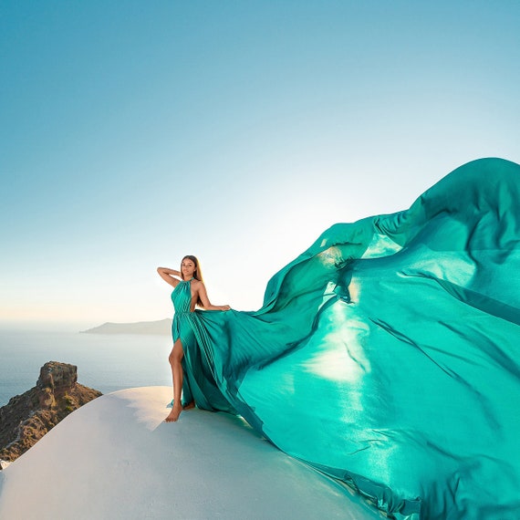 Long train dress photoshoot cheap