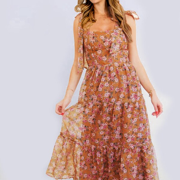 flower embroidered dress Black Floral Starlight Midi Long Boho Summer Dress Color:Custom Color( Special instructions For Seller) Amazon.com: AEPOALUA Blue Dresser