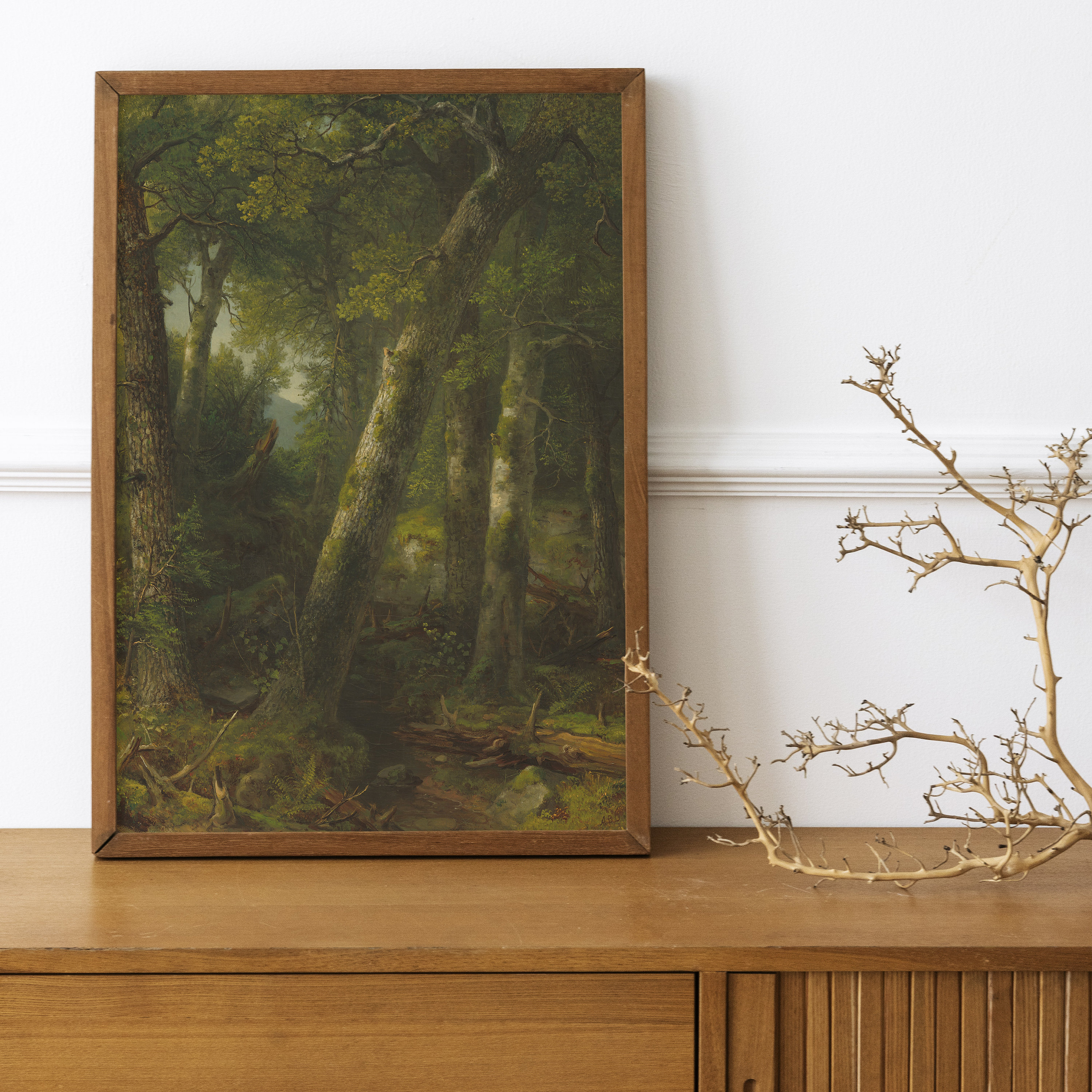 Tableau Mural Asher Brown Durand - Les Beeches - Prêt à Accrocher - Neuf