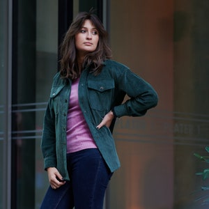 Green Corduroy Jacket Etsy