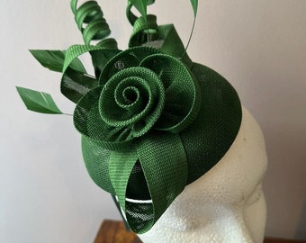 Green Fascinator