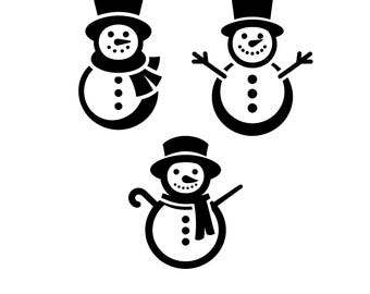 Snowman SVG Bundle – Winter Clipart (Digital Download