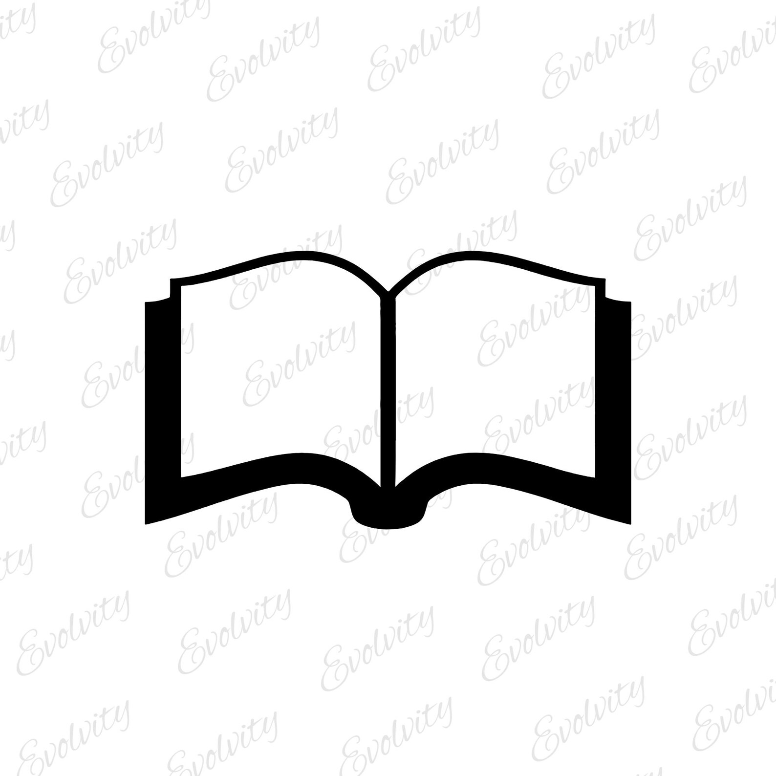 Open Book SVG Bundle: Vector Clipart Silhouette (digital Download) - Etsy