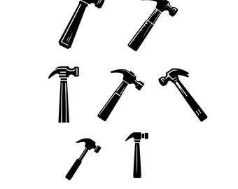 Hammer SVG Vector Bundle: Handyman Clipart Silhouette (Digital Download)