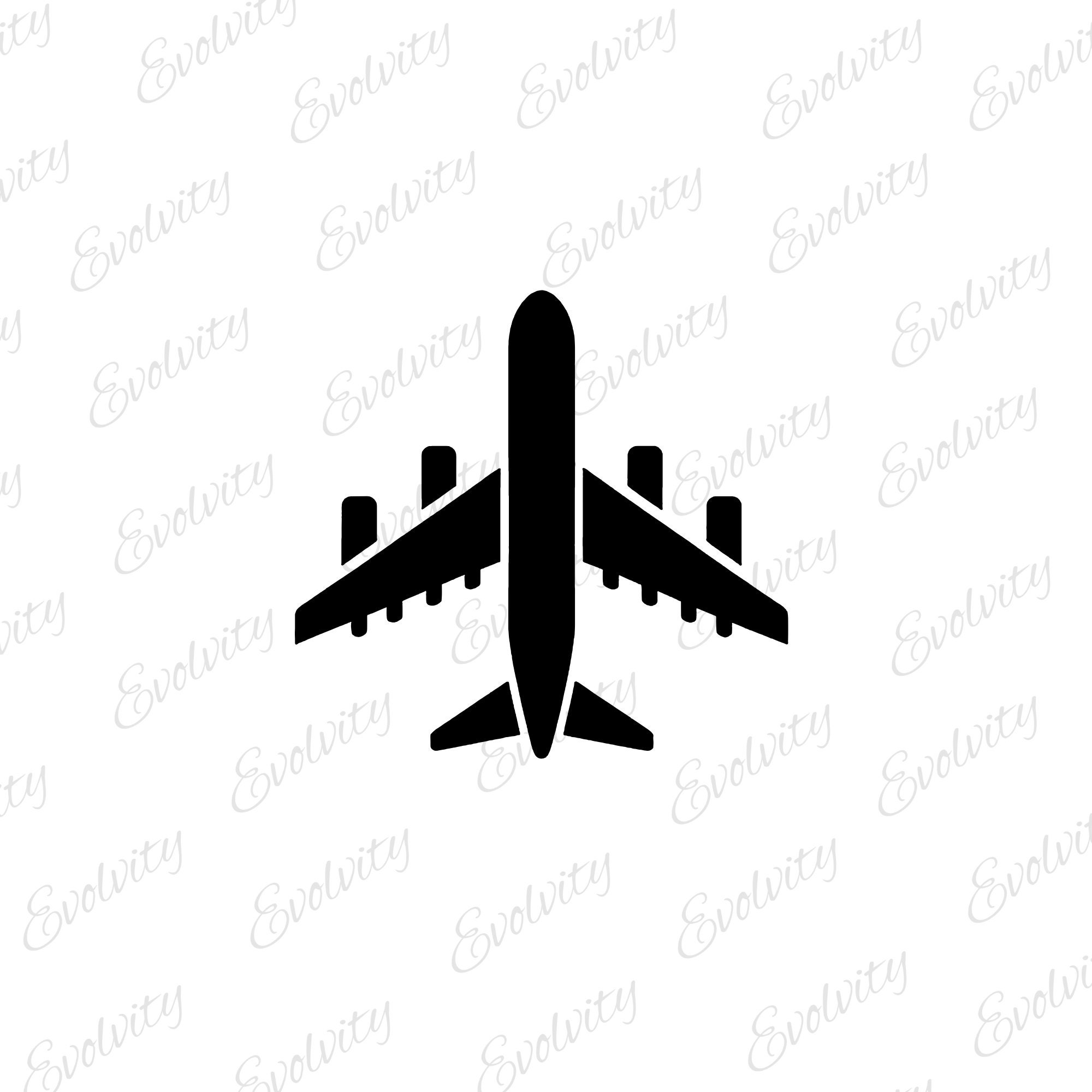 Airplane SVG Vector Bundle: Plane Clipart Silhouette (digital Download ...