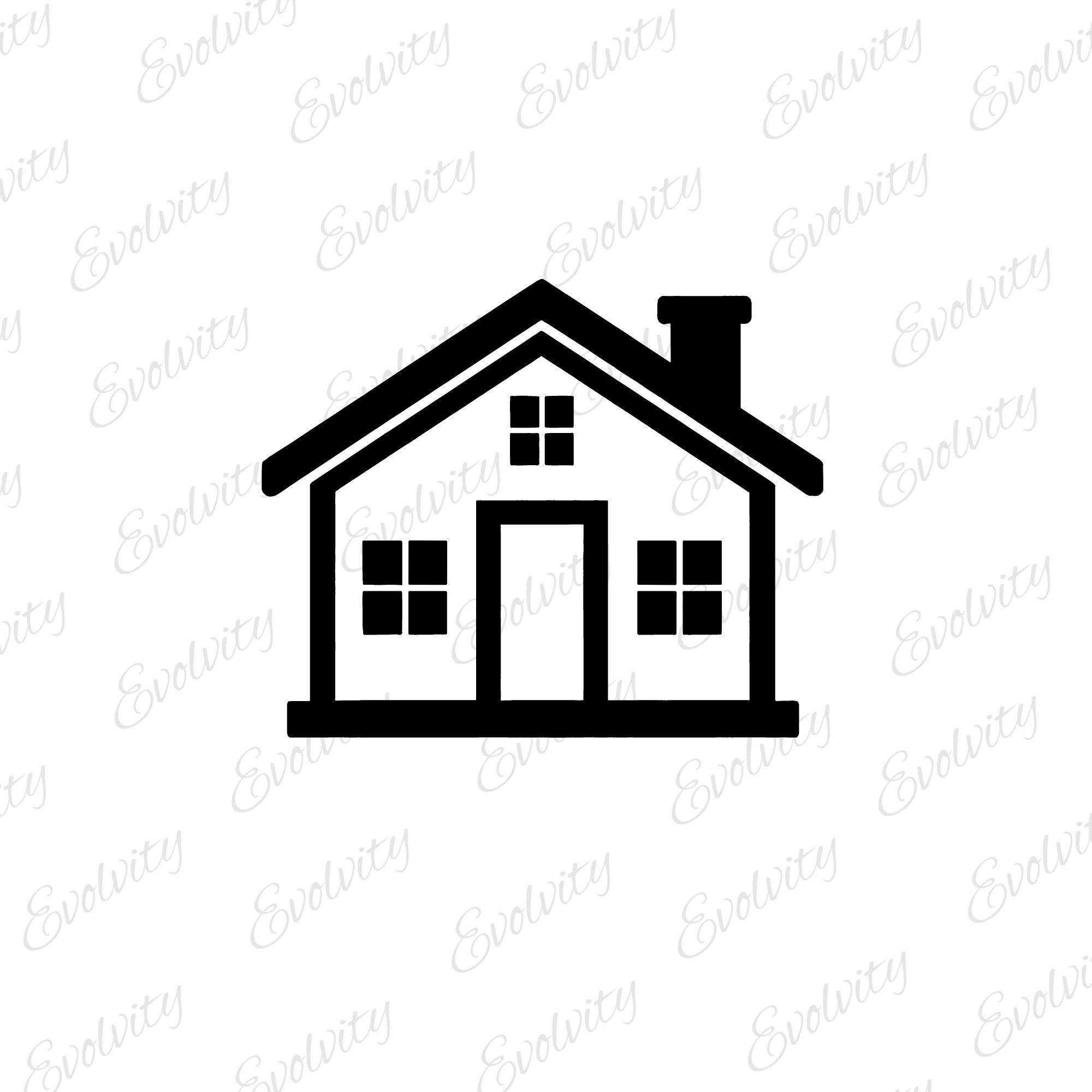 House SVG Bundle 7 House Cliparts and Silhouettes, House Clip Art, Png