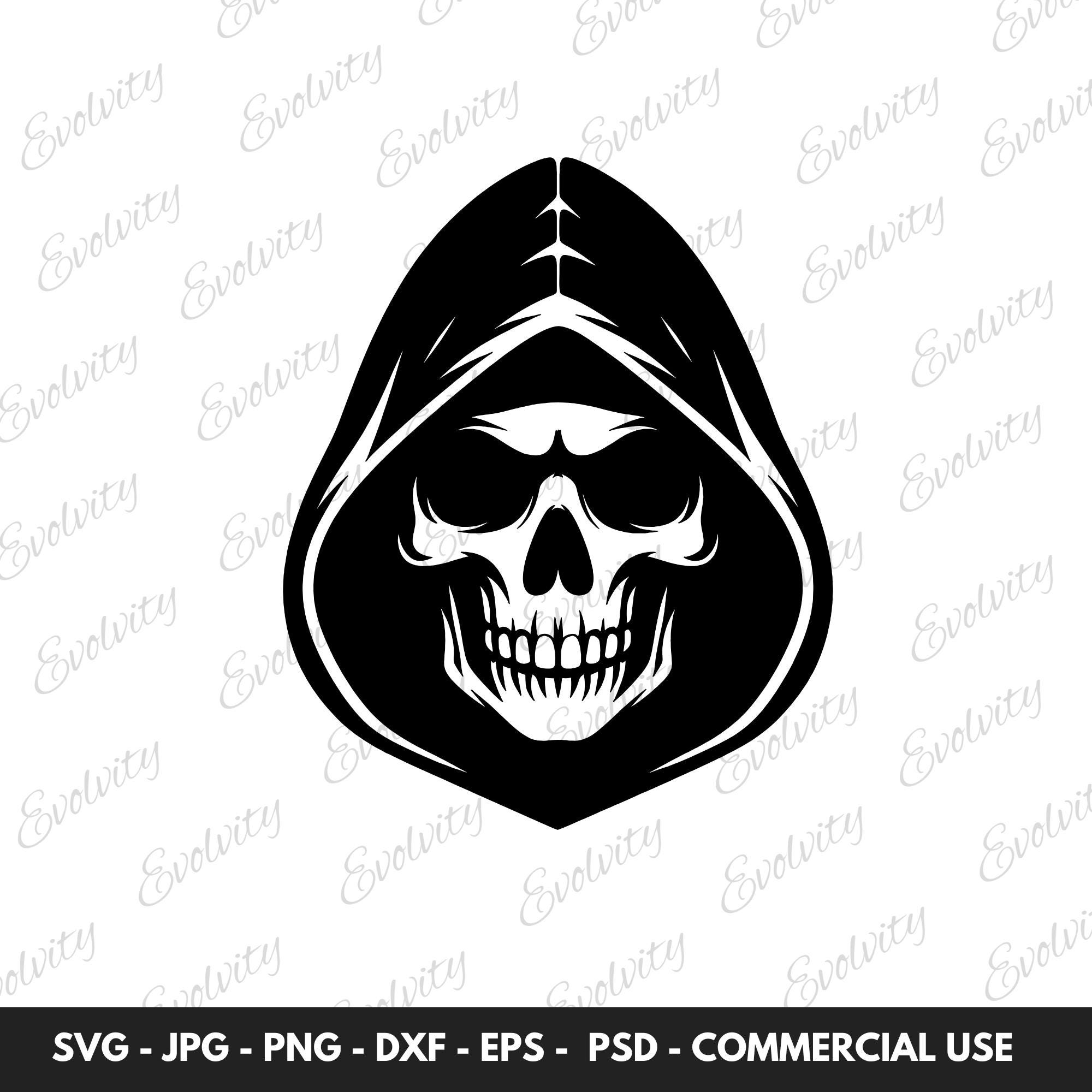 Calavera con capucha - Etsy España, image size:2000x2000