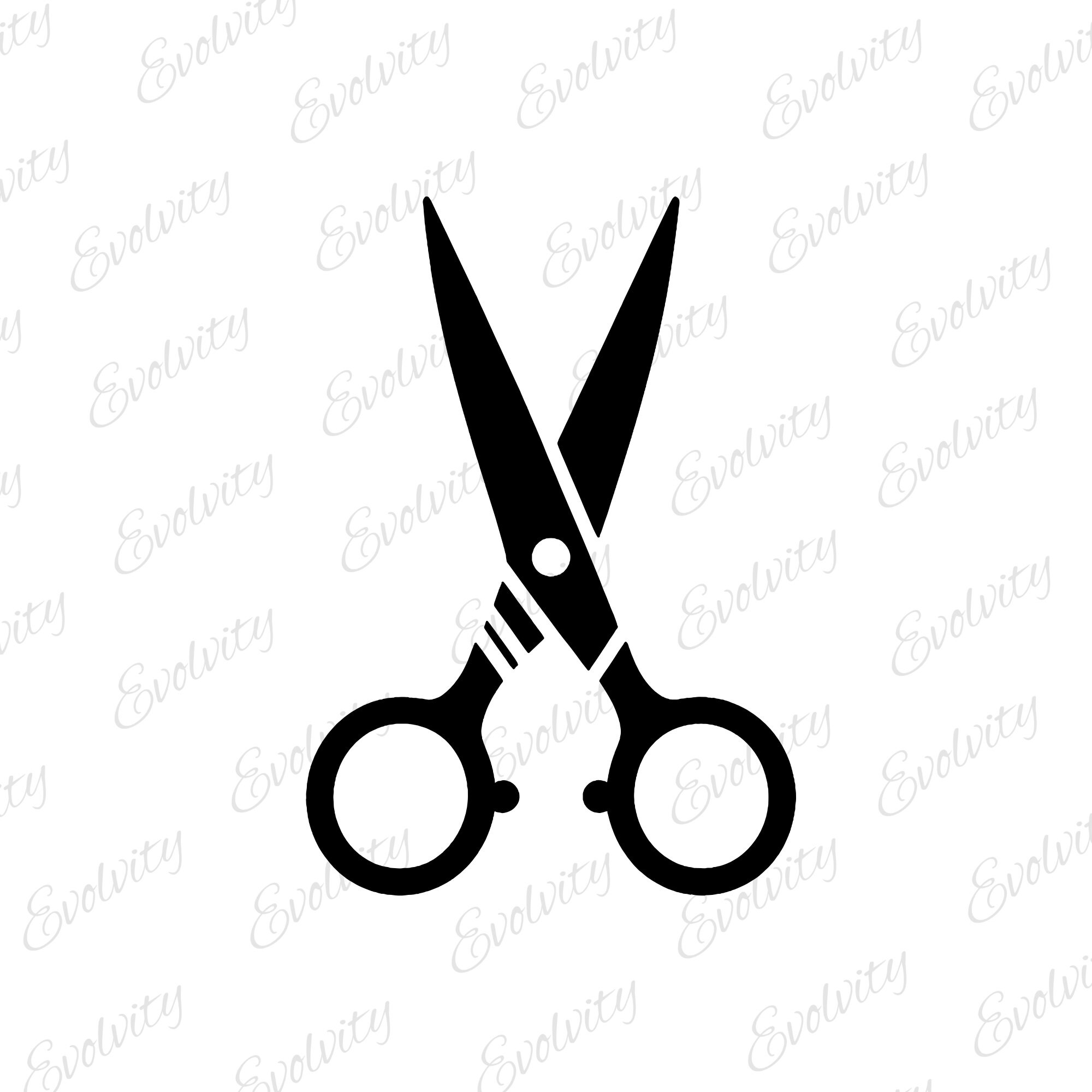 Scissors SVG Vector Bundle: Barber Clipart Silhouette (digital Download ...
