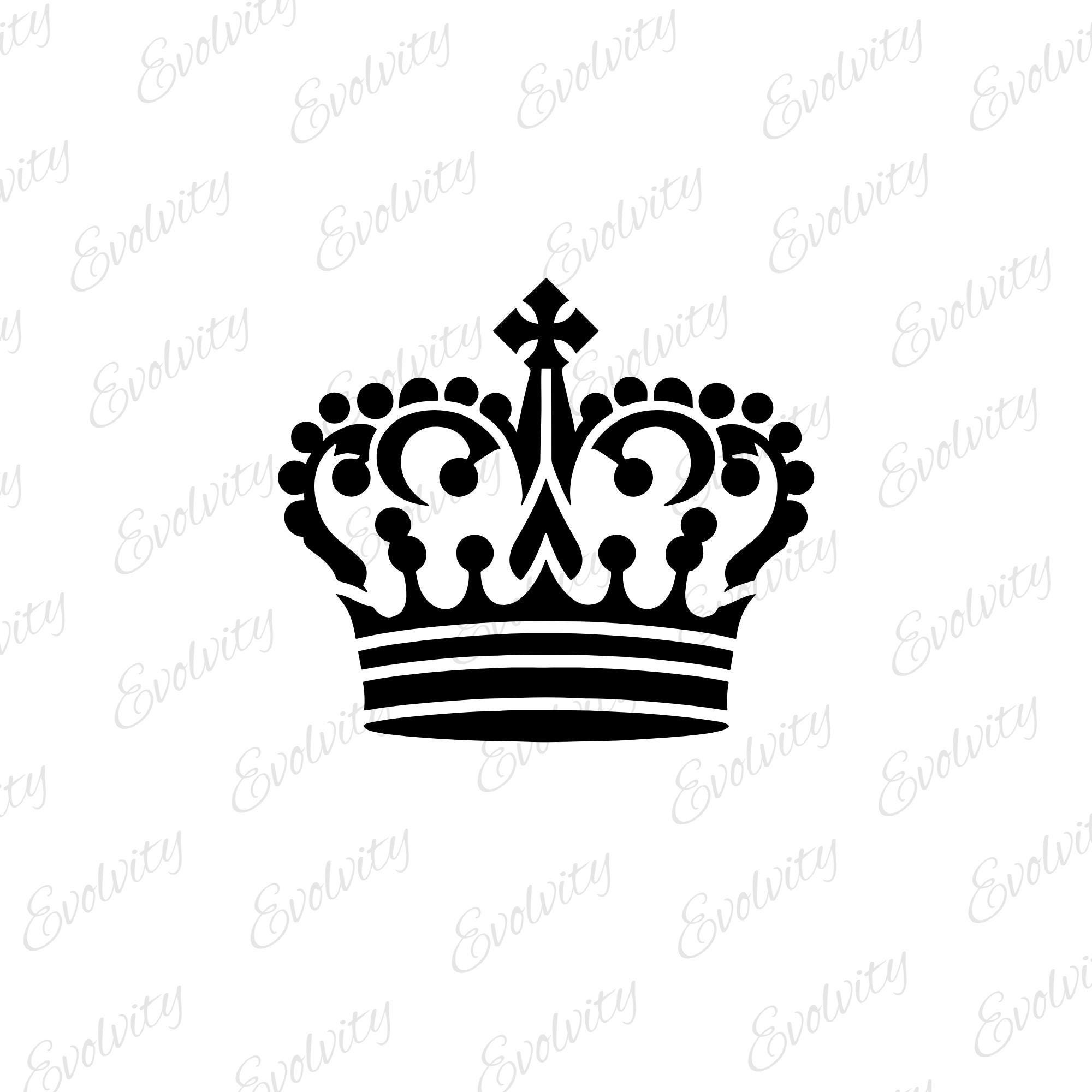 Royal Crown SVG-vectorbundel: koning en koningin silhouet clipart (digitale  download) - Etsy België, image size:2000x2000