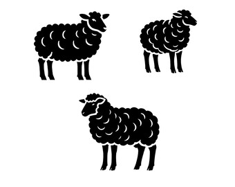 Sheep SVG Bundle, Farm Animal Clipart (Digital Download