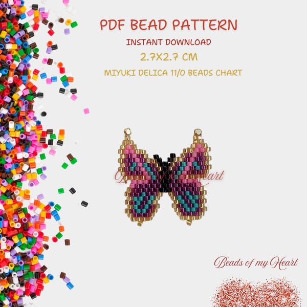 Beaded Butterfly Pattern Etsy