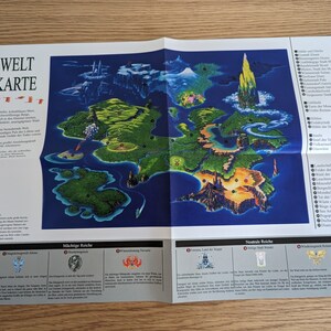 Weltkarte - Trials of Mana / Secret of Mana 2 - Klassisch / Retro