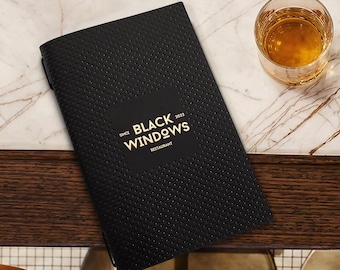 Custom Leather Menu Cover: Restaurant Menu Folder with Pattern Debossing
