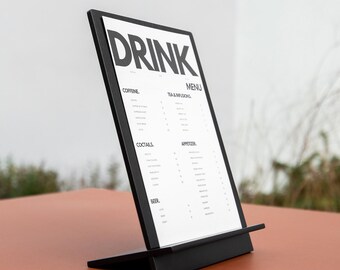 Wooden Table Stand: Custom Table Tent Signs for Restaurant, Cafe & Bar