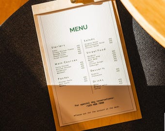 Menu Holders