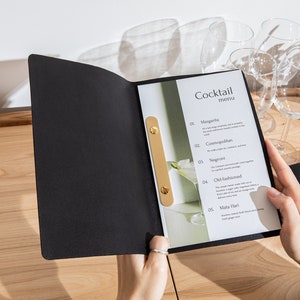 Okładka na menu restauracyjne, skórzany uchwyt na menu, menu porto, spersonalizowana książka menu, spersonalizowana teczka na menu z logo, okładki na menu do kawiarni i barów, rękawy na menu