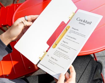 Wooden Menu Holder: Custom Menu Book for Restaurant, Cafe & Bar