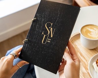 Wood Menu Book: Custom Menu Folder for Restaurant, Cafe & Bar