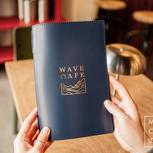 Diseño de portada de menú personalizado, carpeta de menú personalizada, libro de menú de cuero, portadas de menú de bar, menú de restaurante, menú de vinos, menú de bebidas, soporte de menú
