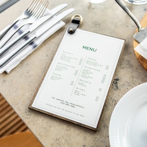 Suporte de cardápio personalizado para restaurante, expositor de cardápio de mesa para cardápios de alimentos e bebidas, quadro de cardápio personalizado para cardápio de coquetéis