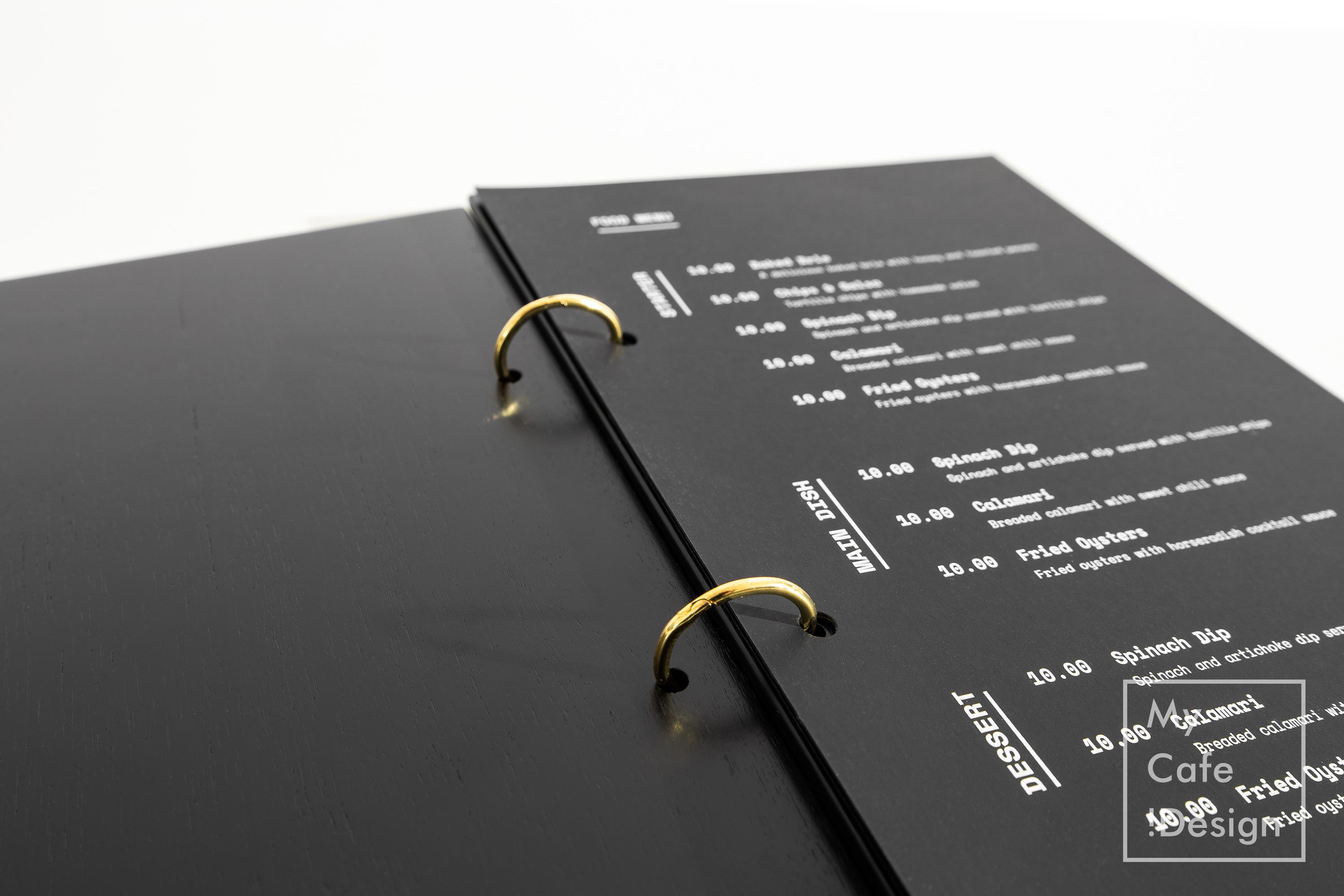 Wood Menu Book: Custom Menu Folder for Restaurant, Cafe & Bar - Etsy