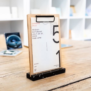 Tischständer-Menühalter, Holzschild-Klemmbrett, Kaffeestube-Tischzelt, Verkaufsladen-Ausstellungsstand, Cafe-Bar-Menü-Schild, Holzklemmbrett