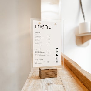 Akrylowy uchwyt na znaki, namiot stołowy, drewniany uchwyt na menu na blat stołu, przezroczysty znak stołowy, menu na stojaku, znak ślubny, menu do kawiarni i baru