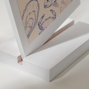 Durable plywood menu display stand, perfect for showcasing your brand with a logo, ideal for restaurants, bars, or special events