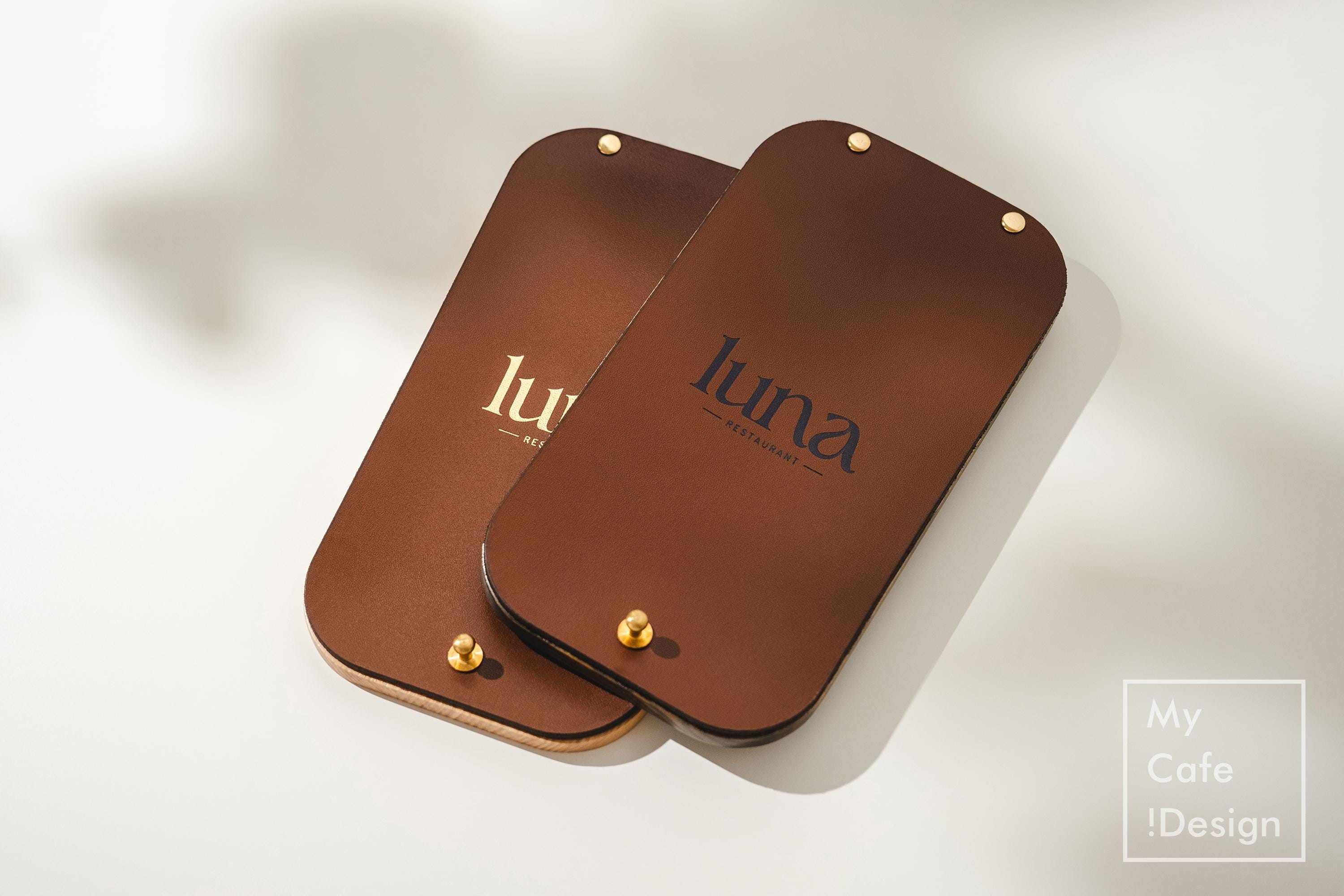 Wood And Leather Check Presenter For Restaurant, Custom Bill Holder, Personalized Server Book, Cafe Bar Guest Check Book, Waitress Booklet