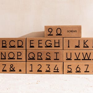 Juego adicional de letras de PVC para el menú de pared