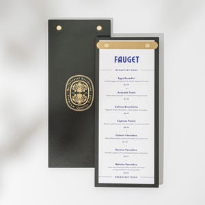 Porte-menu en cuir pour restaurant, Couverture de menu personnalisée, Tableau de menu personnalisé, Carte des boissons, Carte des cocktails, Carte du café-bar, Carte des vins