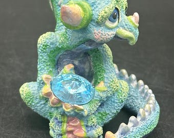 Mood Dragons Gloomy Figurine Franklin Mint Limited Edition