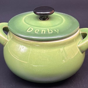 Denby Mini Individual Lidded Casserole Dish /soup Pot in Dark - Main Image