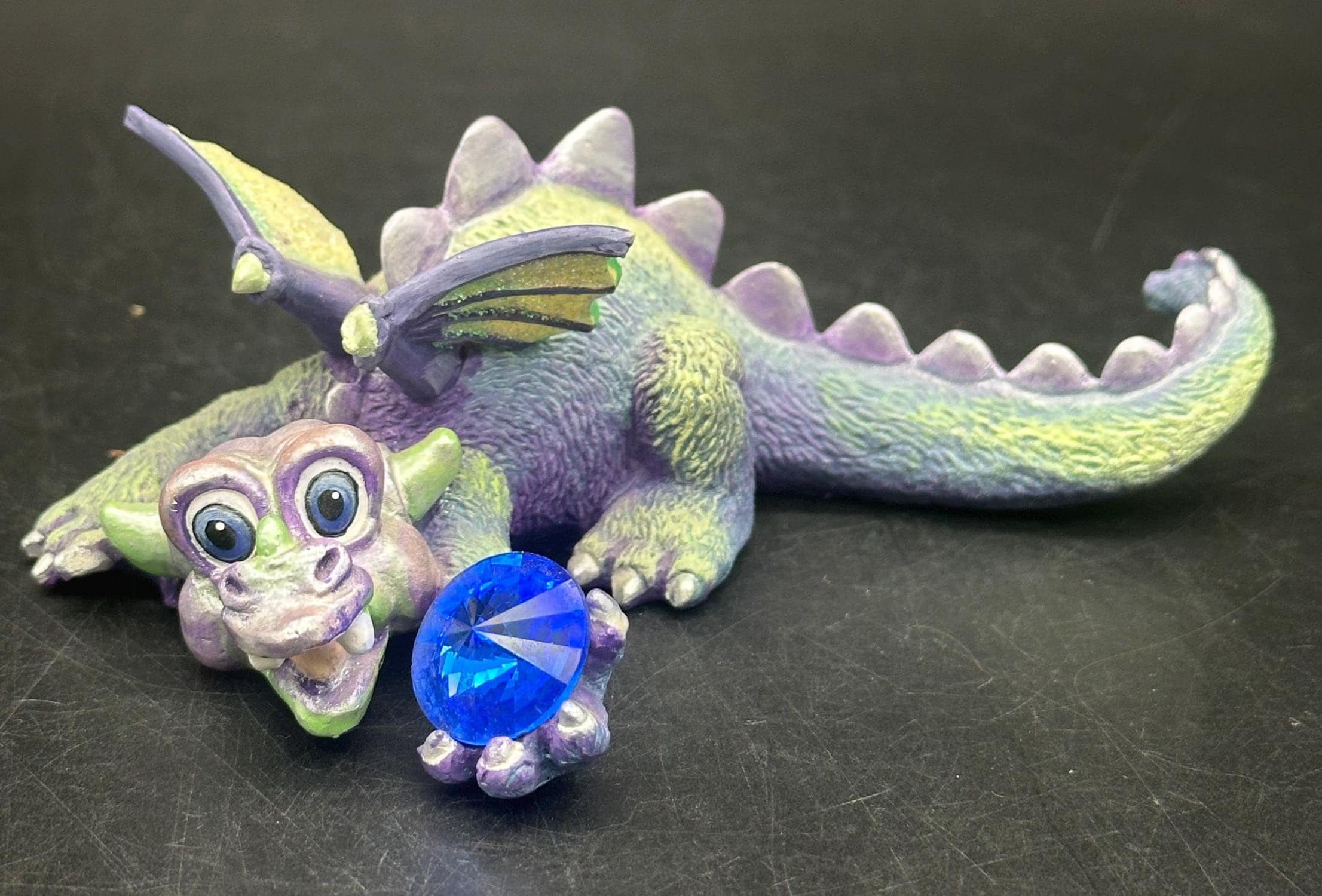 DRAGON FOMULA53㎜X33㎜93a Mood Dragons Sneaky Figurine Franklin Mint Limited Edition