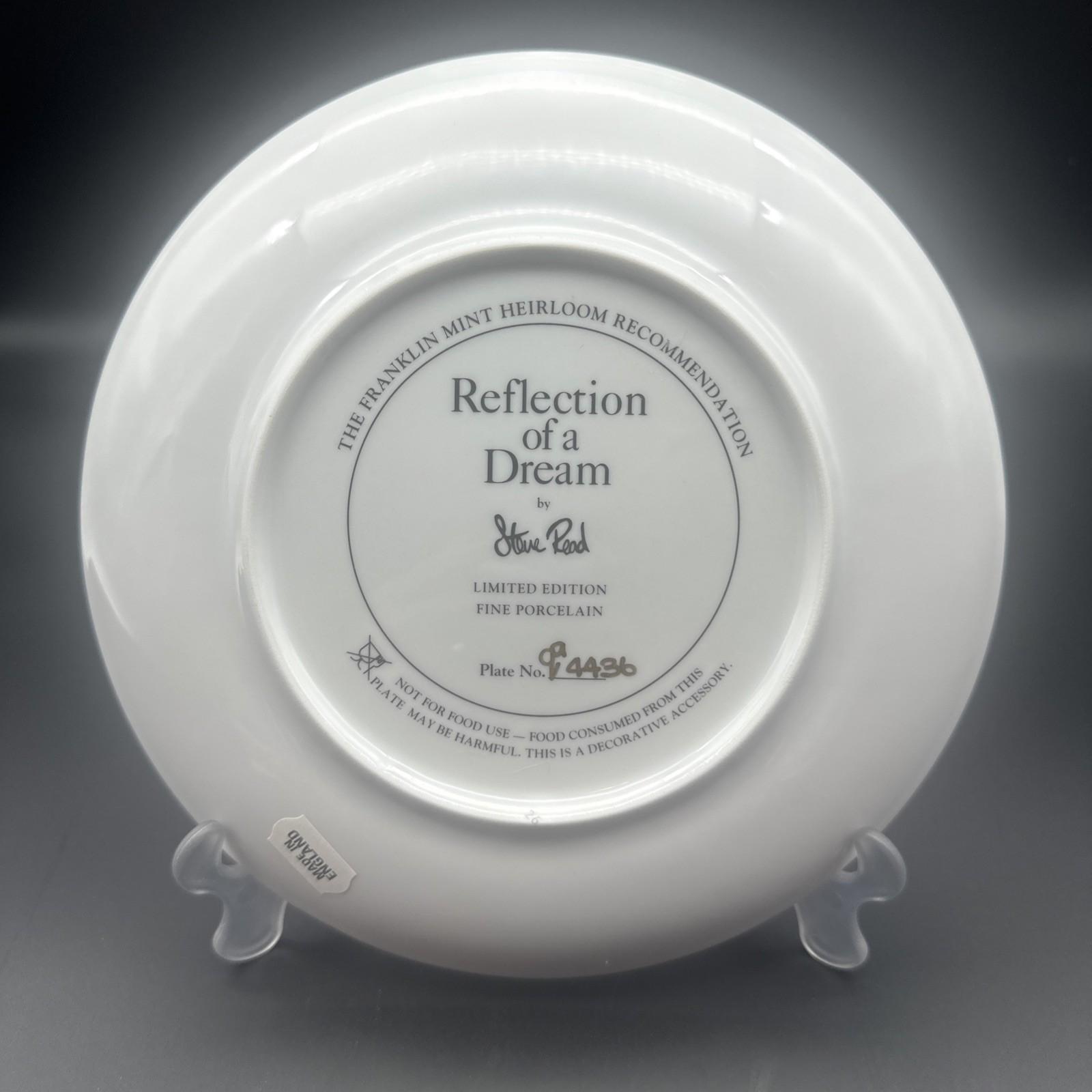 Franklin Mint Fine Porcelain Ltd Edition Plate Reflection of A