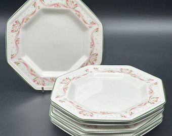 Johnson Brothers Floral Garland Side / Tea Plate 6" Set Of Six