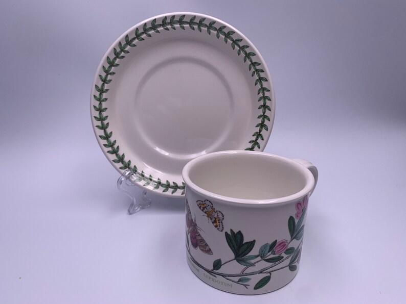 portmeirion botanic garden butterfly and plant cup and saucer image 4
