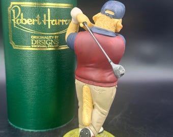 Robert Harrop, Doggie People, CC33 Golden Retriever Playing Golf