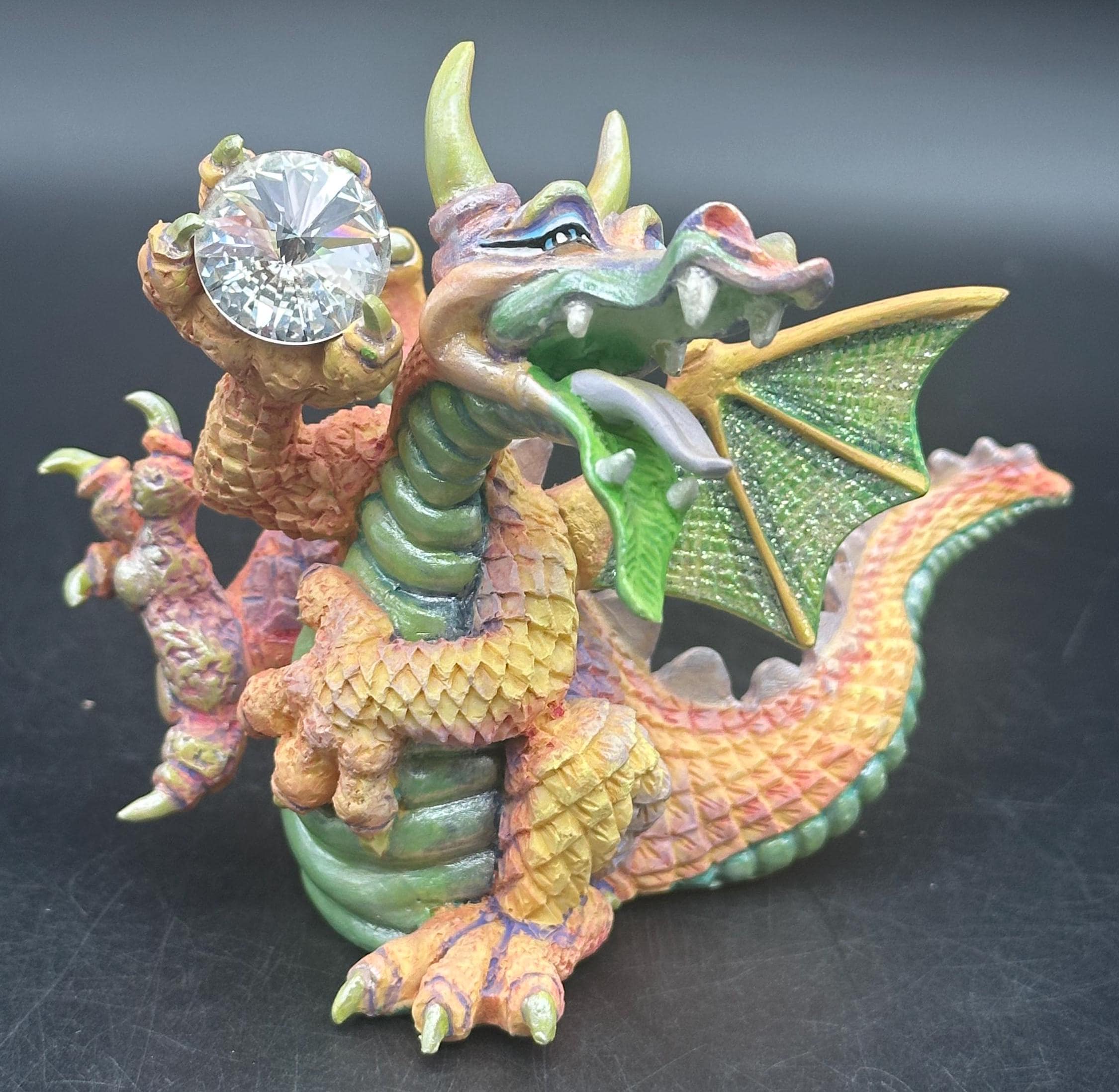Mood Dragons Cocky Figurine Franklin Mint Limited Edition Numbered