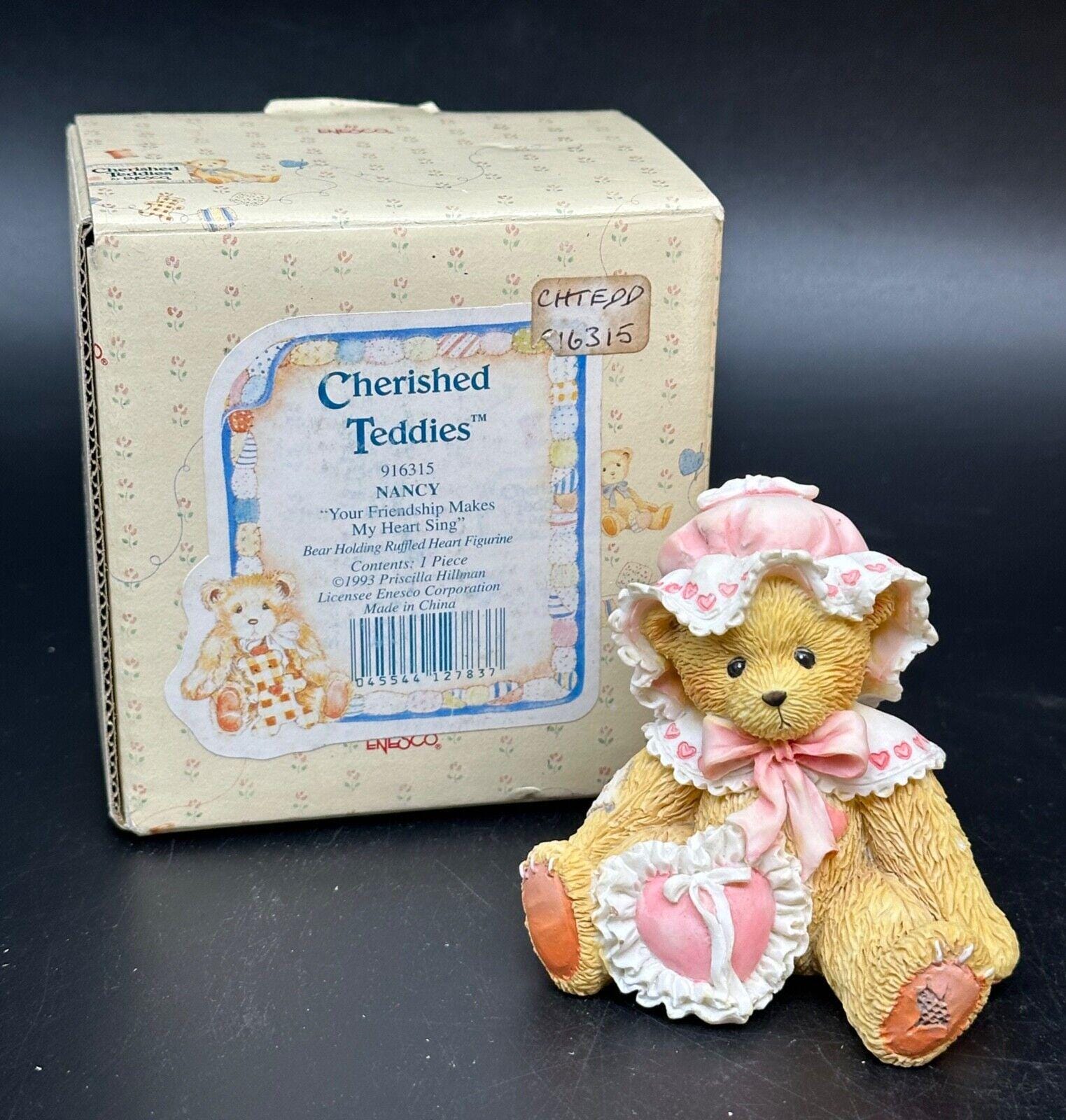 Cherished Teddies Nancy Your Friendship Makes My Heart Sing