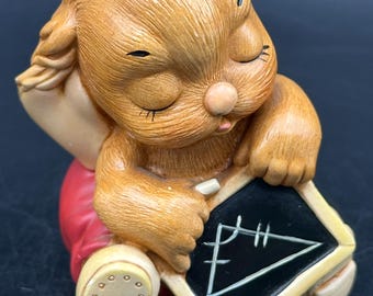 Pendelfin Rabbit with chalk and board Stonecraft Figurine