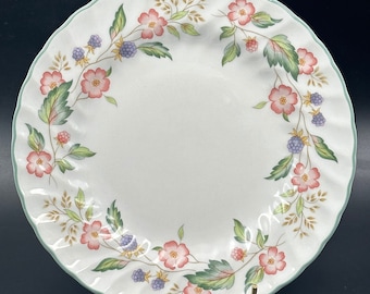 Seven (7) Nikko PRECIOUS 8” Salad Plates - Pink Rose Garden