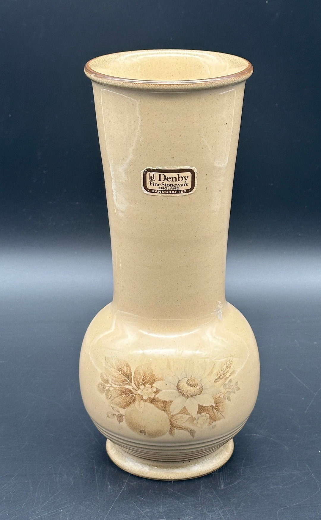 Denby Pottery Memories Trumpet Flower Vase