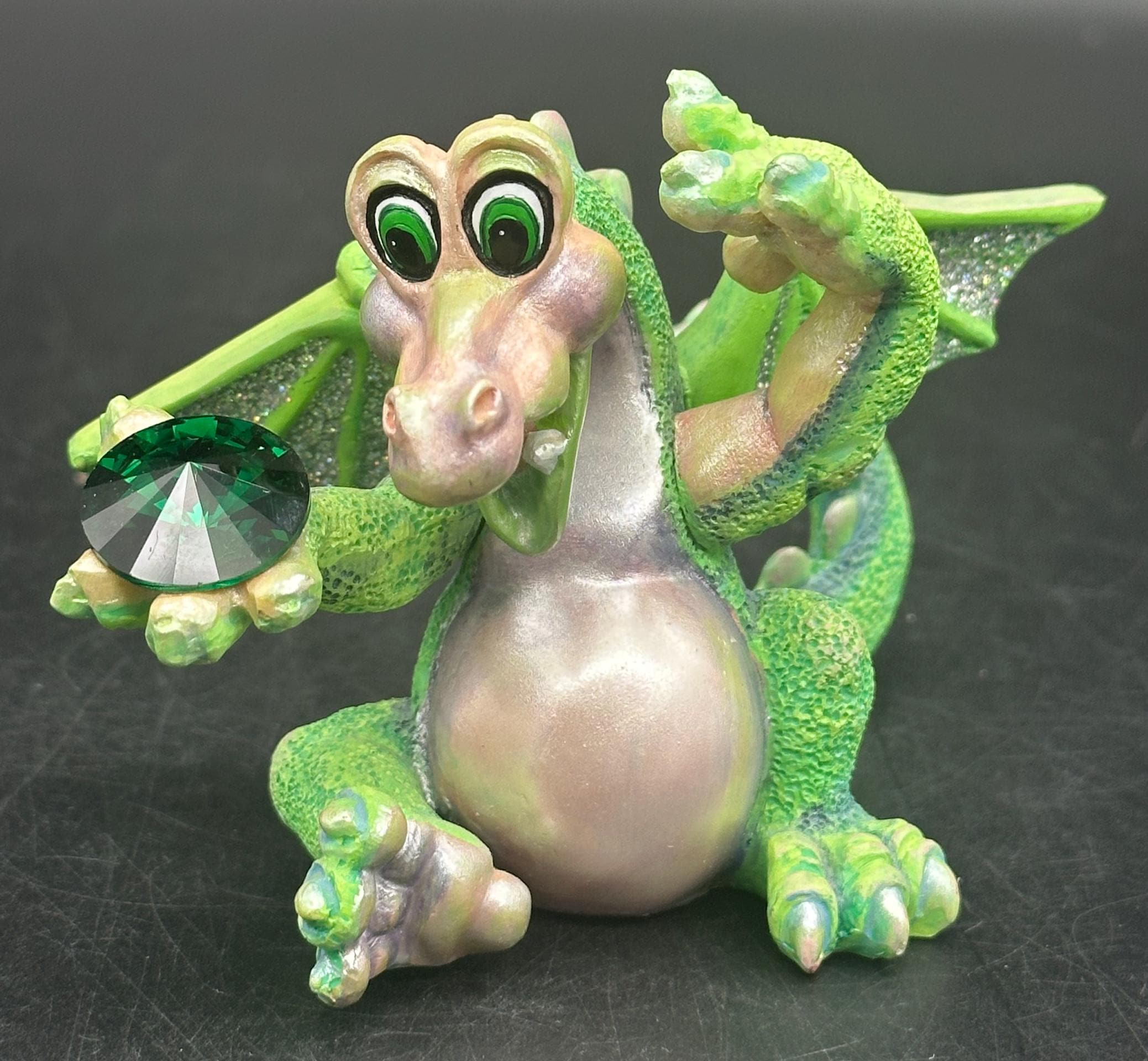 Mood Dragons Lucky Figurine Franklin Mint Limited Edition Numbered