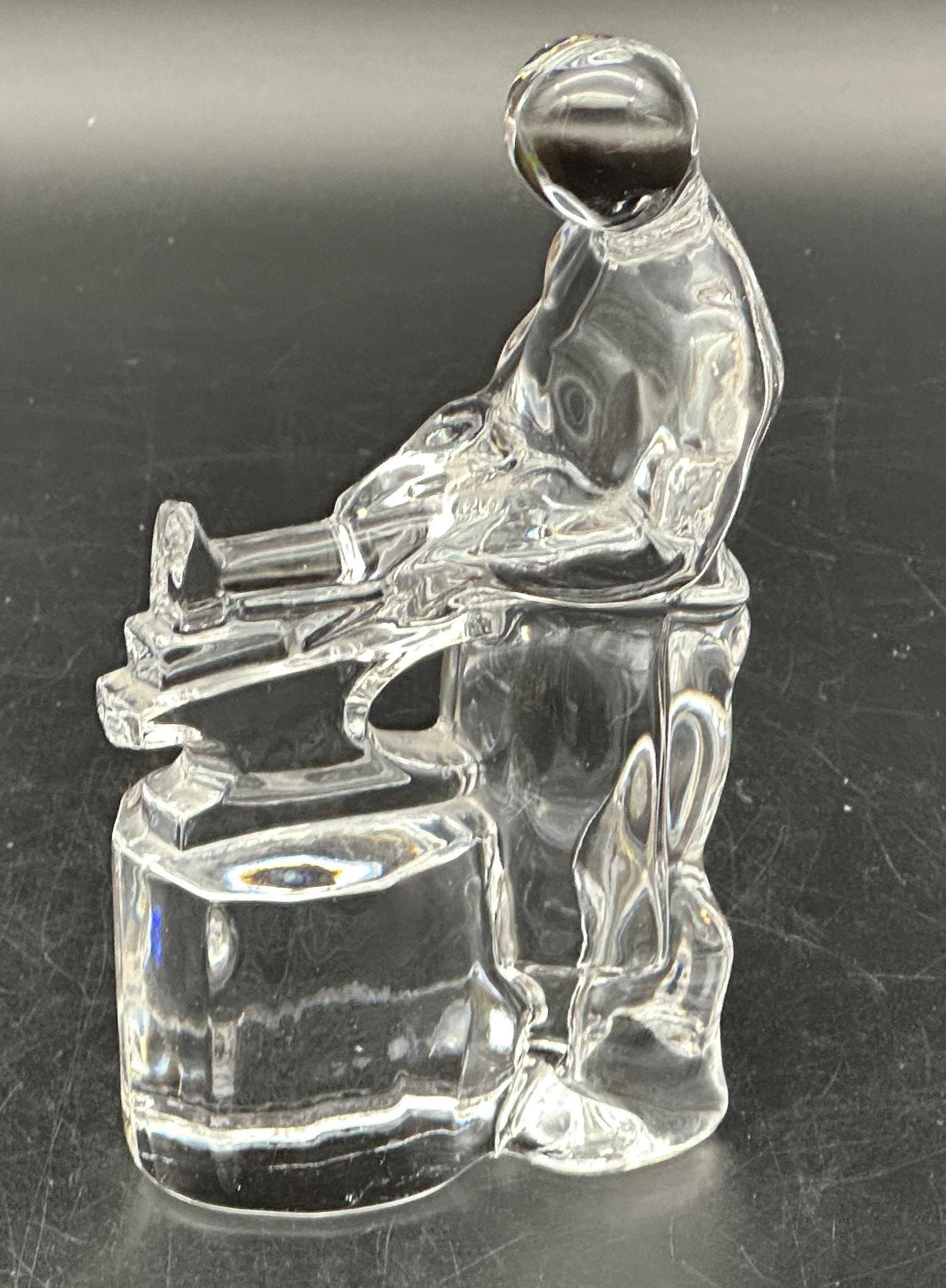 Orrefors Crystal Glass Craftsman Series  The Blacksmith Crystal signed
