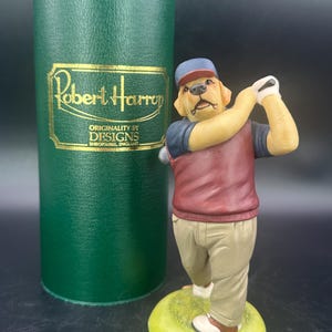 DOGGIE PEOPLE CC33 ゴールデンリトリーバー Robert Harrop, Doggie People, CC33 Golden Retriever Playing Golf