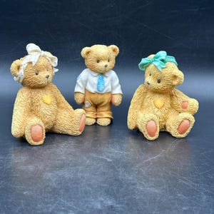 Set Of Three Cherished Teddies Collectables